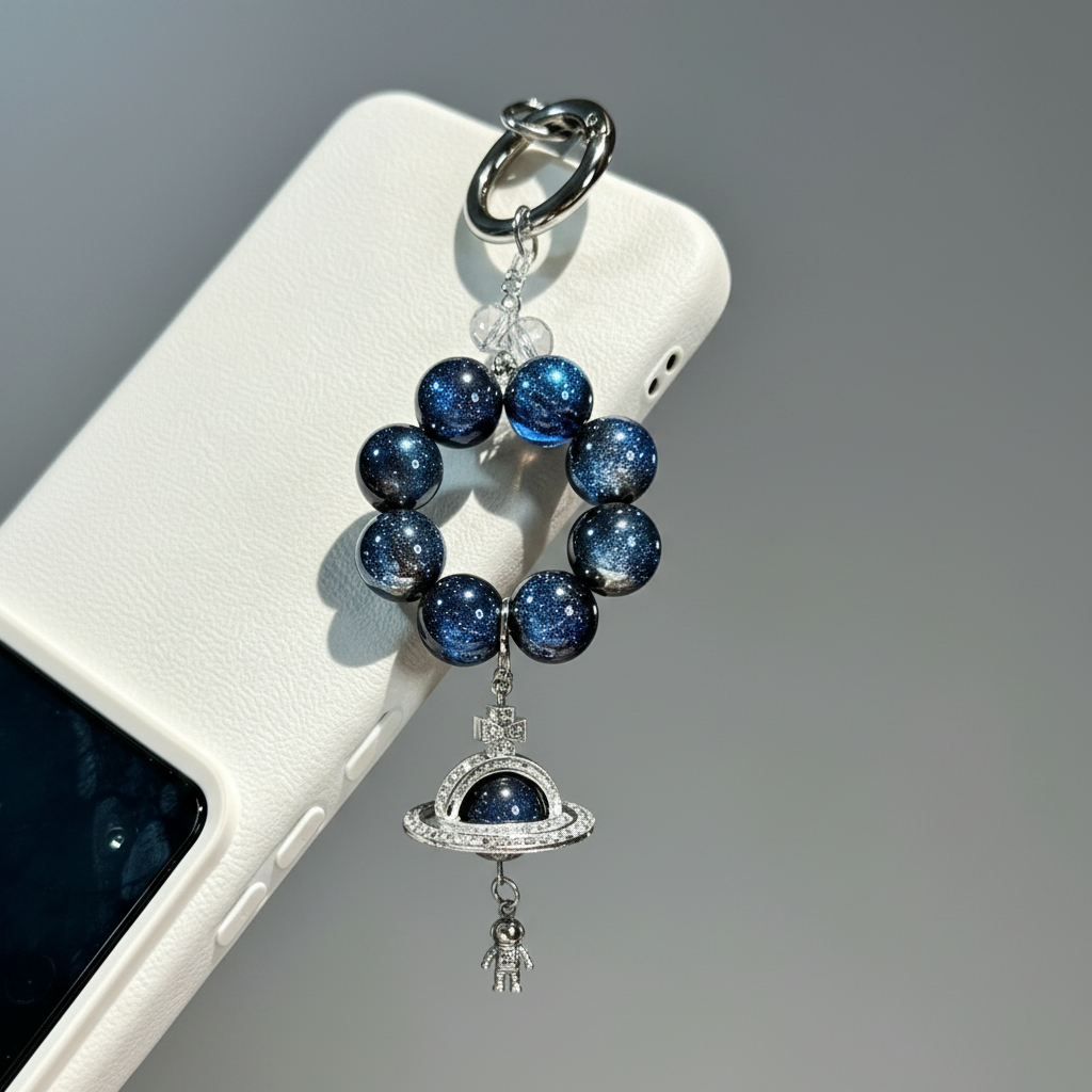 Galaxy Saturn Phone Charm Square Product Image